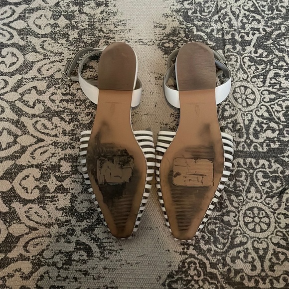 Pilcro woven leather ankle strap sandals - Picture 4 of 5